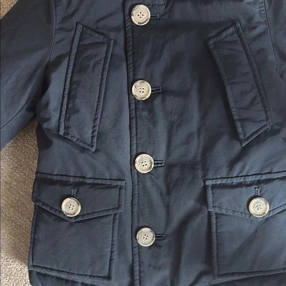 Woolrich kids navy parka size 2